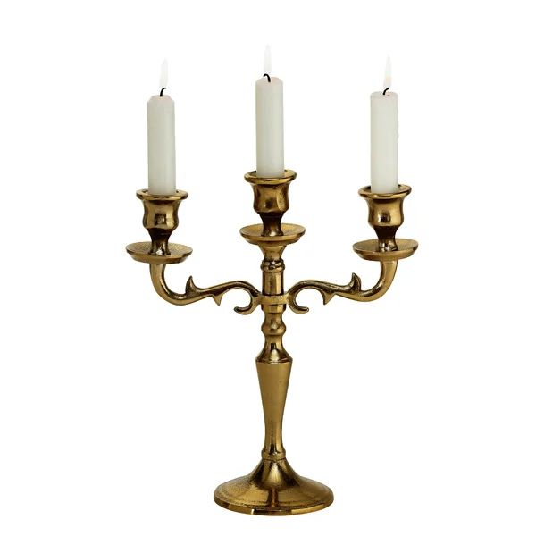 Hamptons 10.25'' H Metal Tabletop Candelabra | Wayfair North America