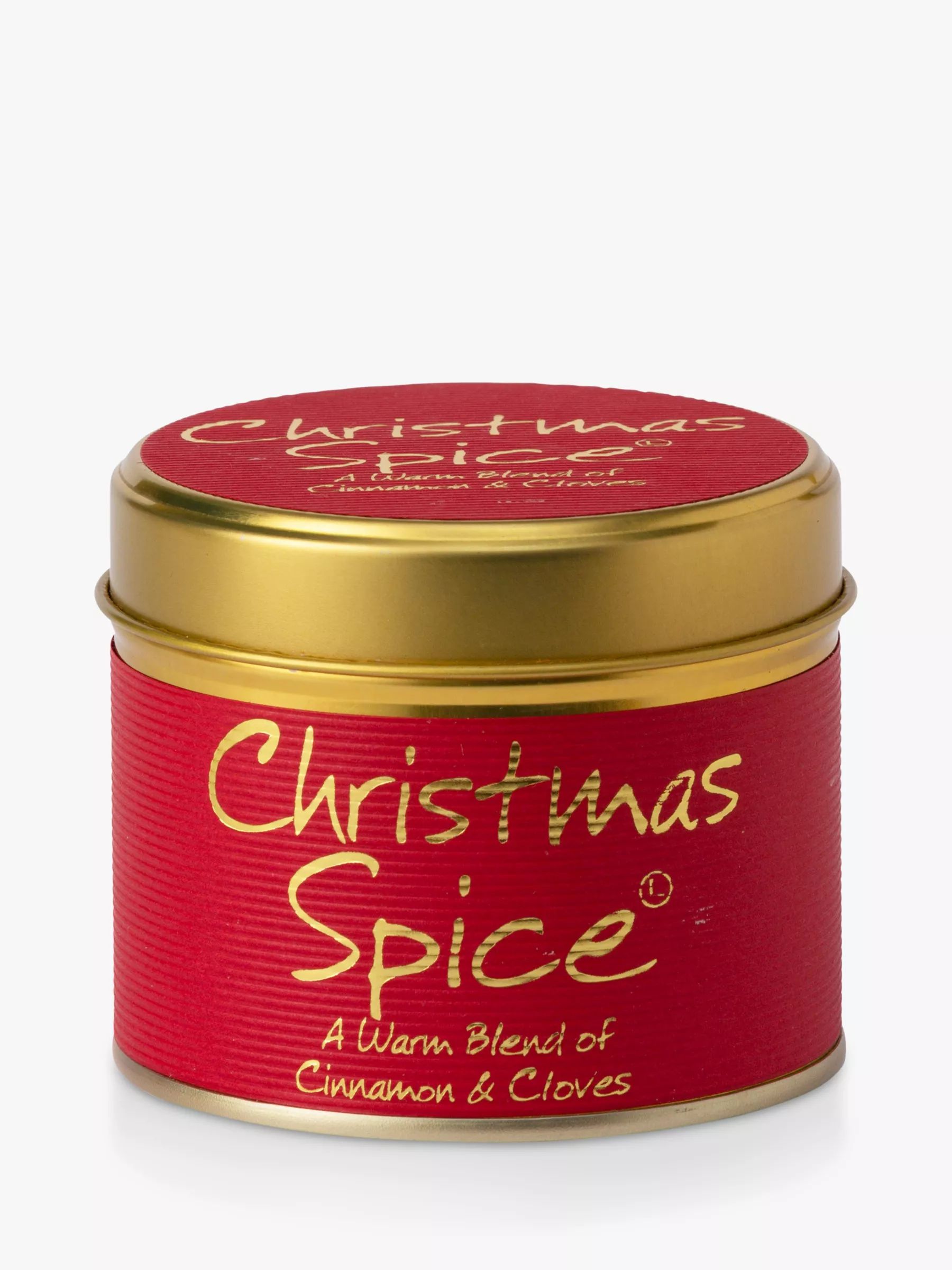 Lily-flame Christmas Spice Tin Scented Candle, 230g | John Lewis (UK)