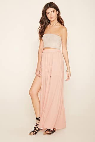 Slit Maxi SkirtYou've Been Added To The WaitlistRhinestone Bangle Set | Forever 21 (US)
