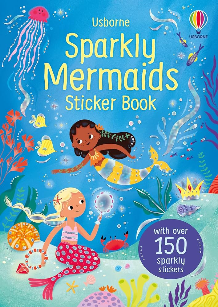 Sparkly Mermaids Sticker Book: Magical Shimmery Underwater Fun Featuring Over 300 Stickers Includ... | Amazon (US)