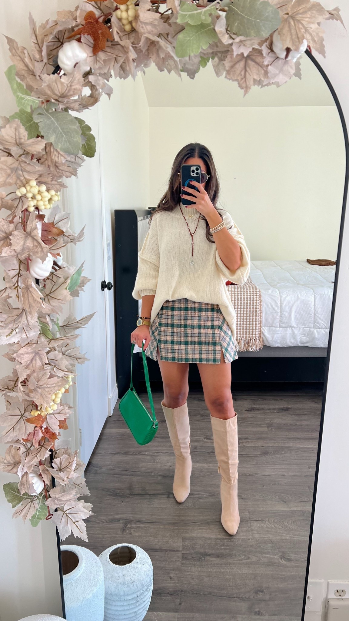 Such a cute Thanksgiving outfit. Wearing small in skirt and medium in sweater 

#LTKFindsUnder50 #LTKStyleTip #LTKSeasonal