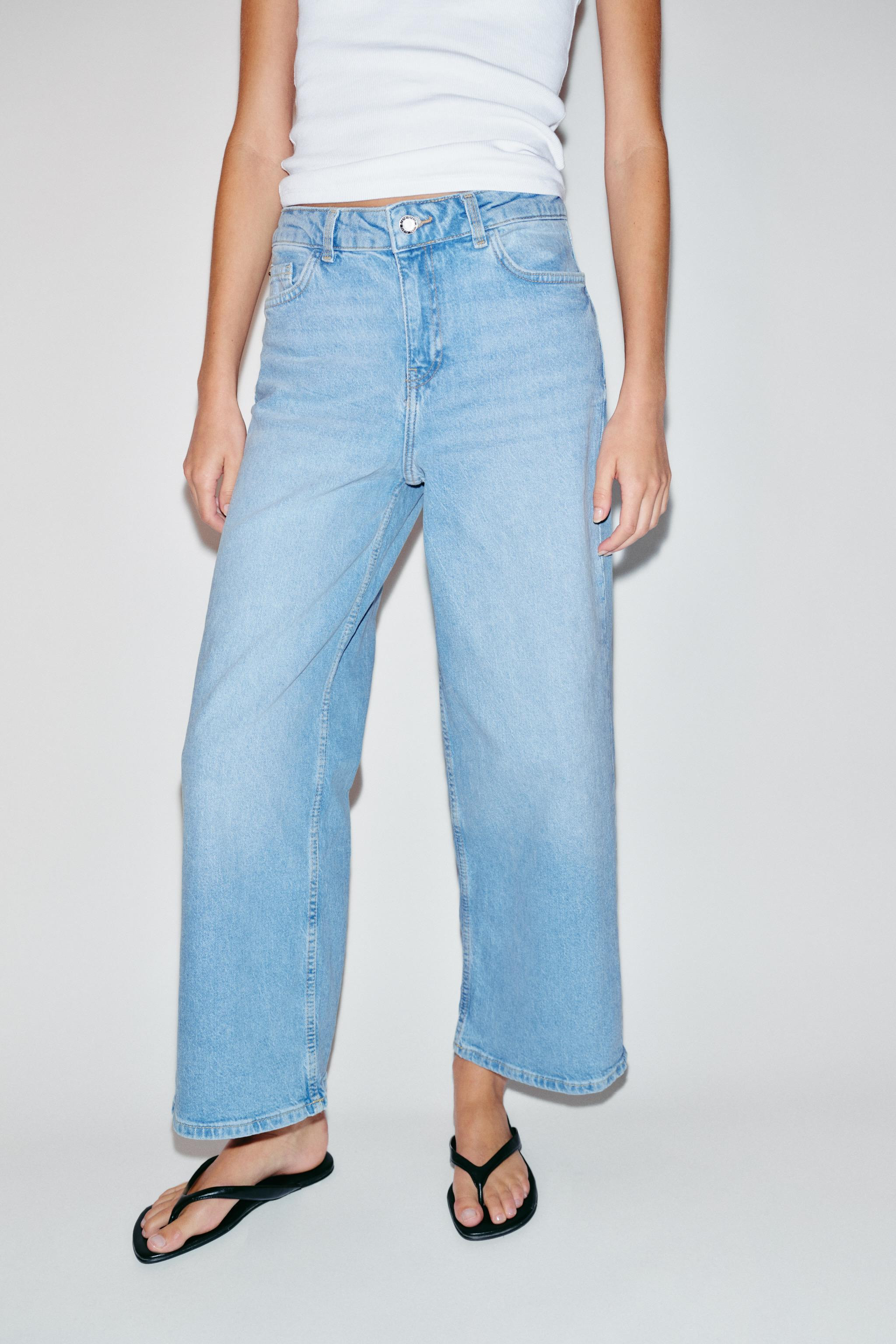 Z1975 COMFORT HIGH RISE CULOTTE JEANS | Zara US