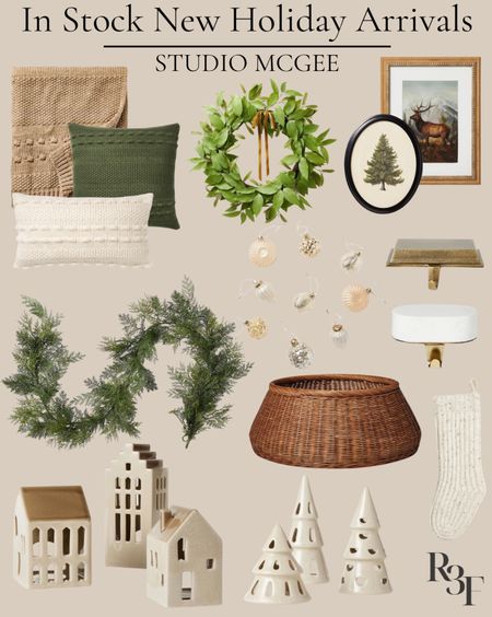New Studio McGee Holiday Collection 

Home decor, greenery, wall art, ceramic houses, stocking, Christmas tree, ornaments 

#LTKstyletip #LTKHoliday #LTKhome
