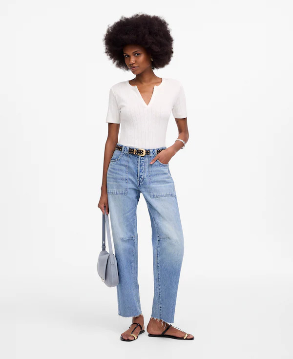 The Darted Barrel-Leg Jean | Madewell