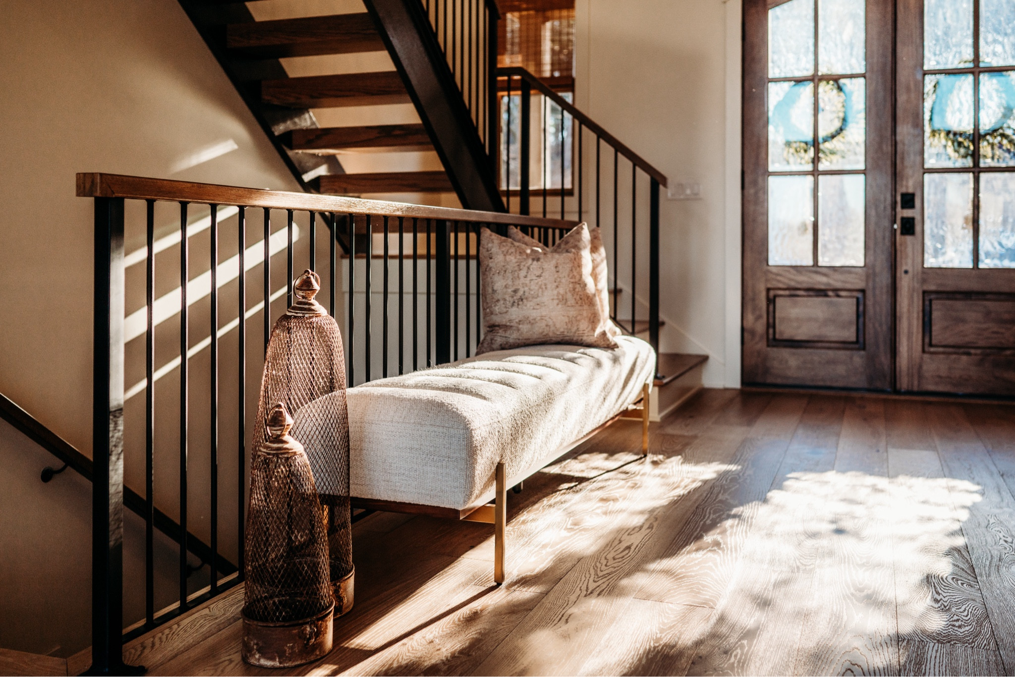 Lansing bench from Arhaus currently on sale, two sizes! 

#LTKhome #LTKstyletip