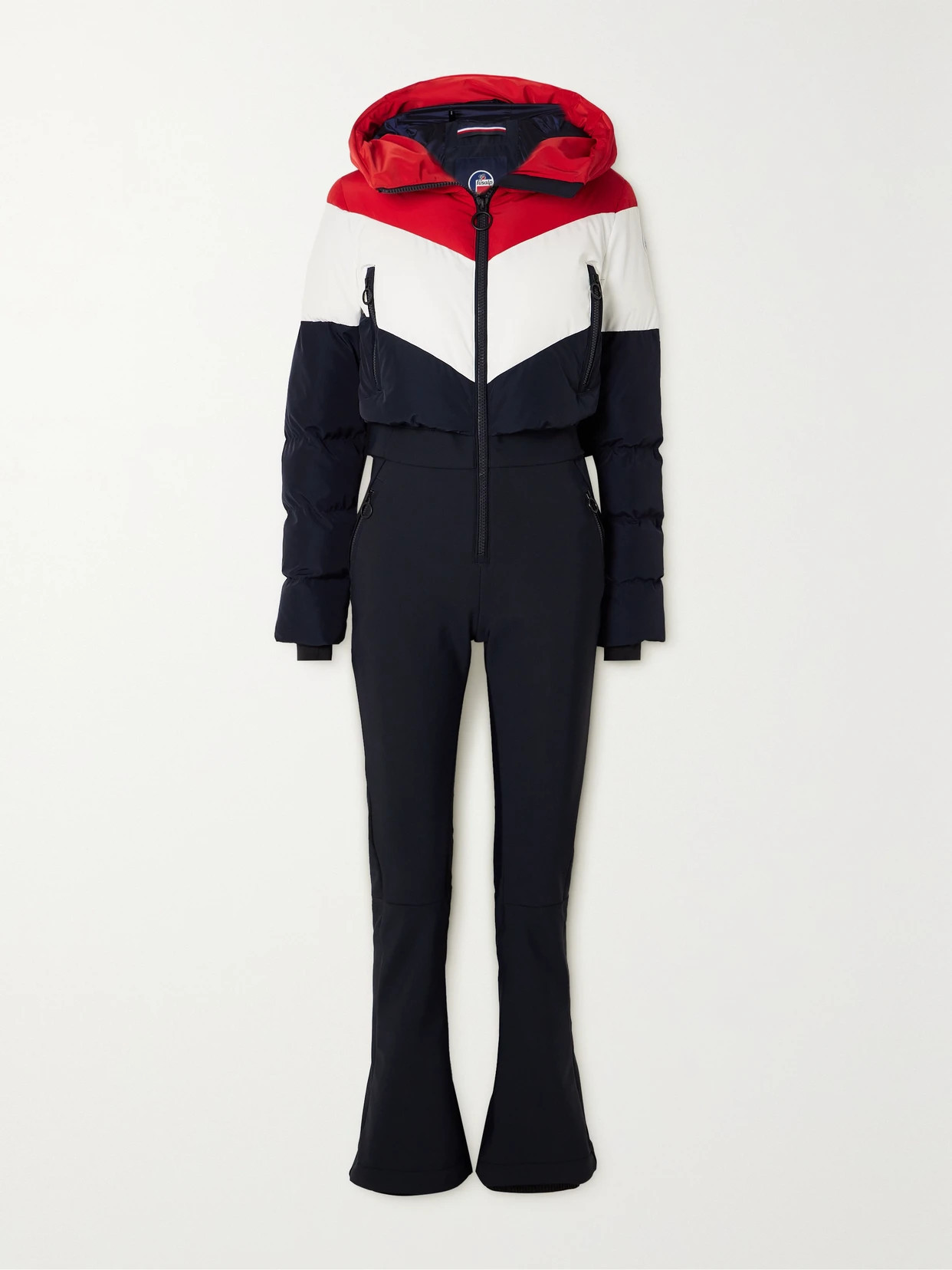 Fusalp - Kira Softshell Quilted Color-block Ski Suit - Navy - FR 36 | NET-A-PORTER APAC
