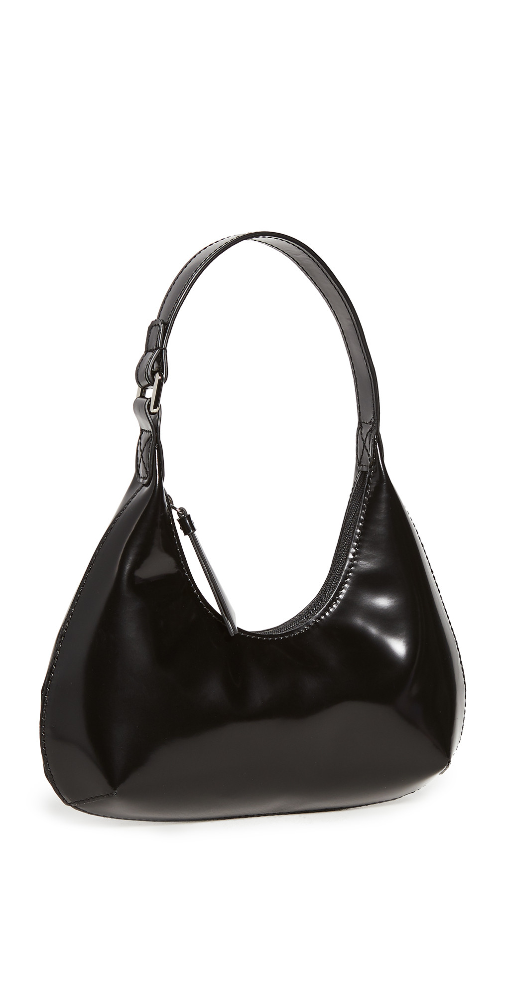 BY FAR Baby Amber Black Semi Patent Leather Bag | SHOPBOP | Shopbop