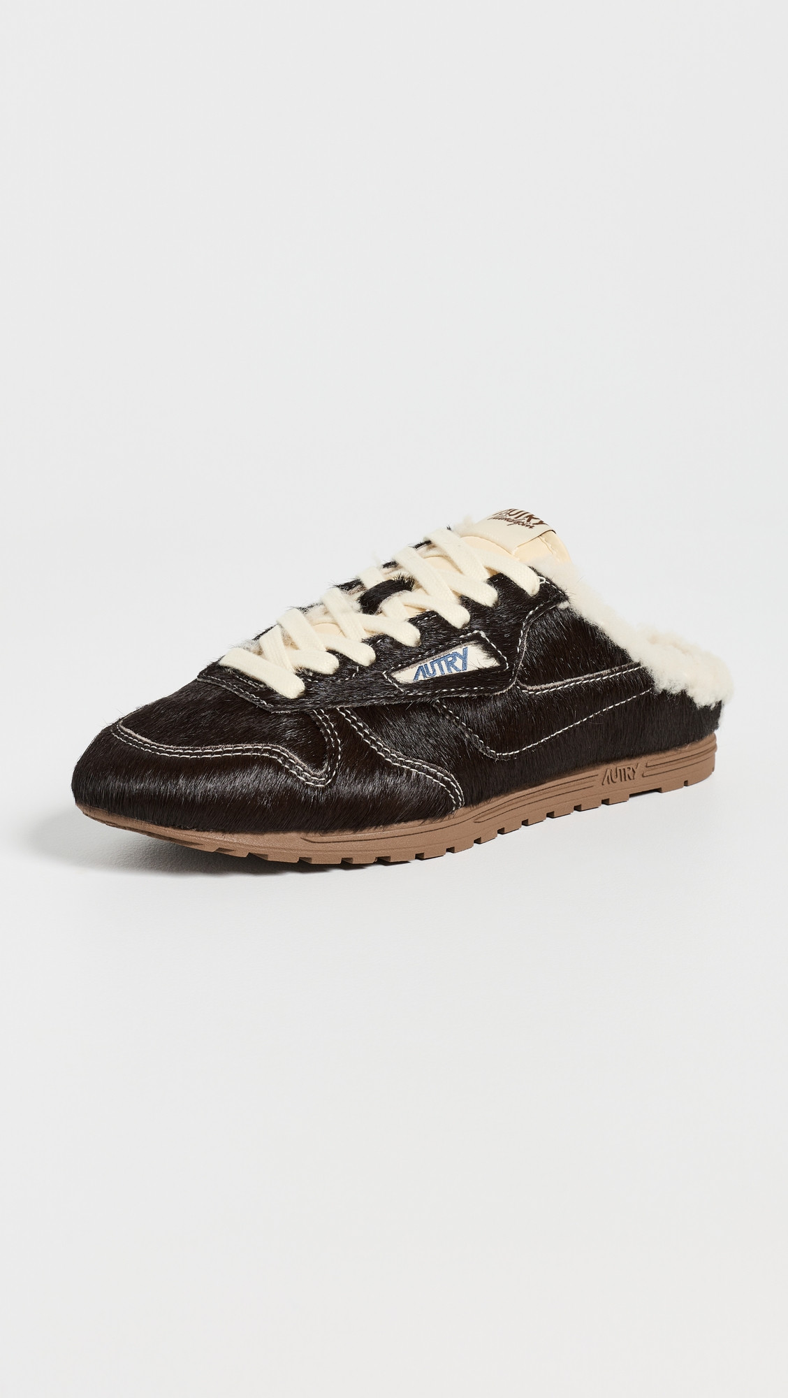 Autry Mule Windspin Sherpa Sneakers Brown/Land 38 | Shopbop