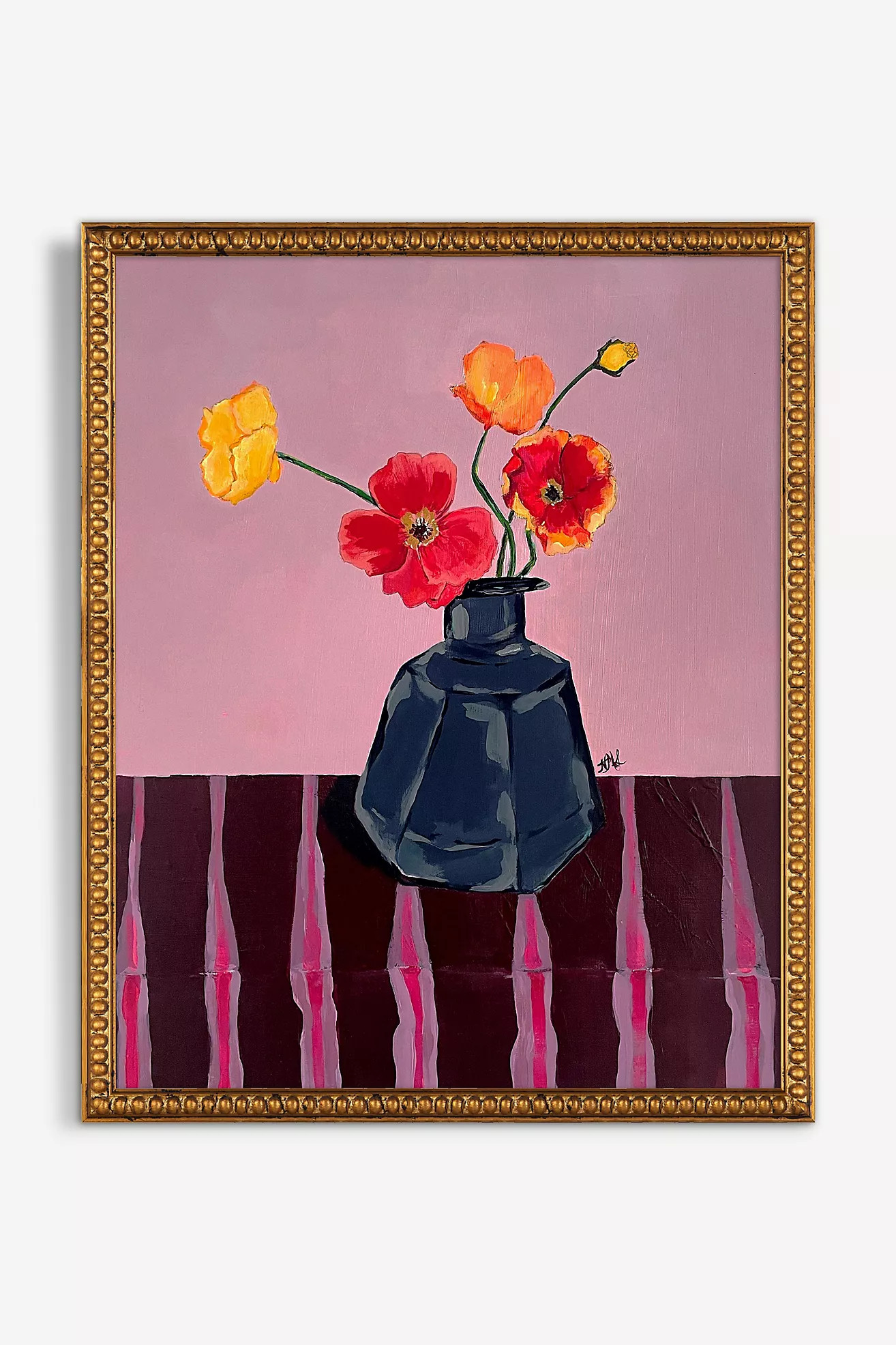 Obsidian Vase Wall Art | Anthropologie (US)