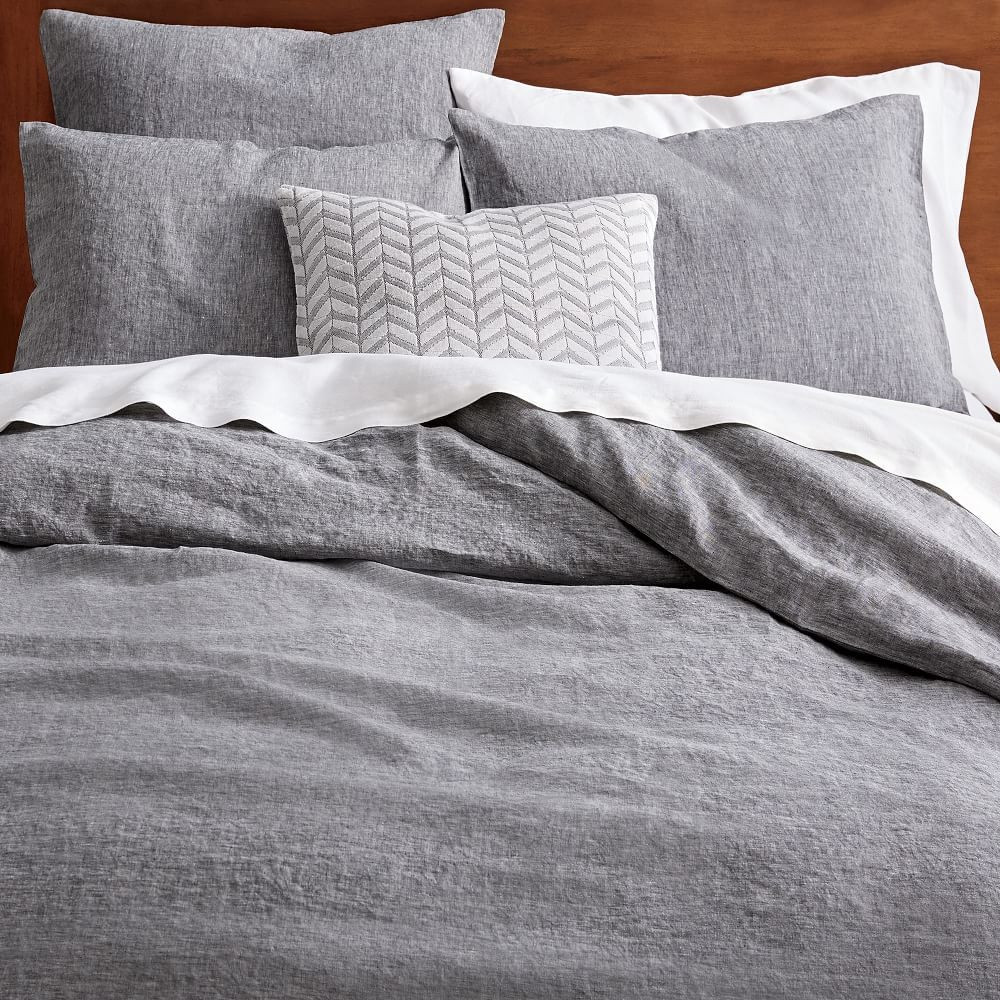 European Flax Linen Duvet Cover & Shams | West Elm (US)