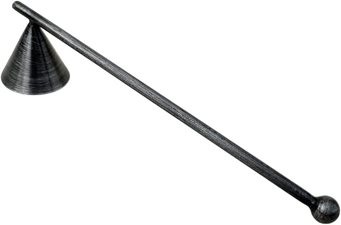 Living Ideas Handmade Metal Vintage Candle Snuffer - Wrought Iron Classic Look Black Antique Fini... | Amazon (US)