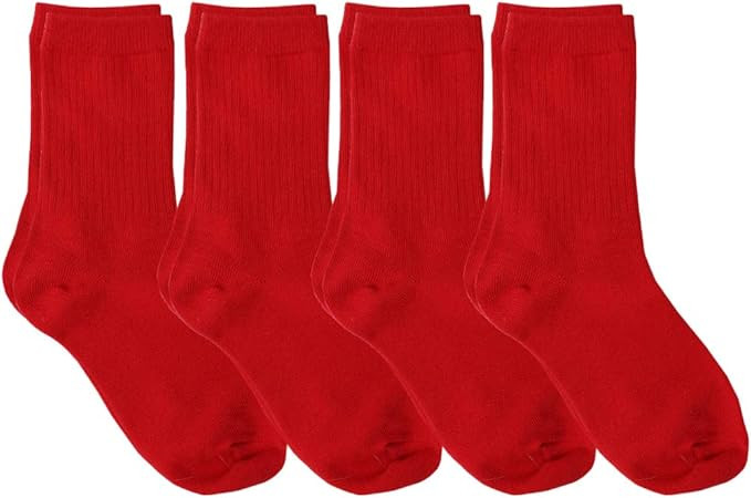 juDanzy 4 Pack of Crew Height Boys or Girls Socks for School Uniform, Sports and Casual Wear | Amazon (CA)