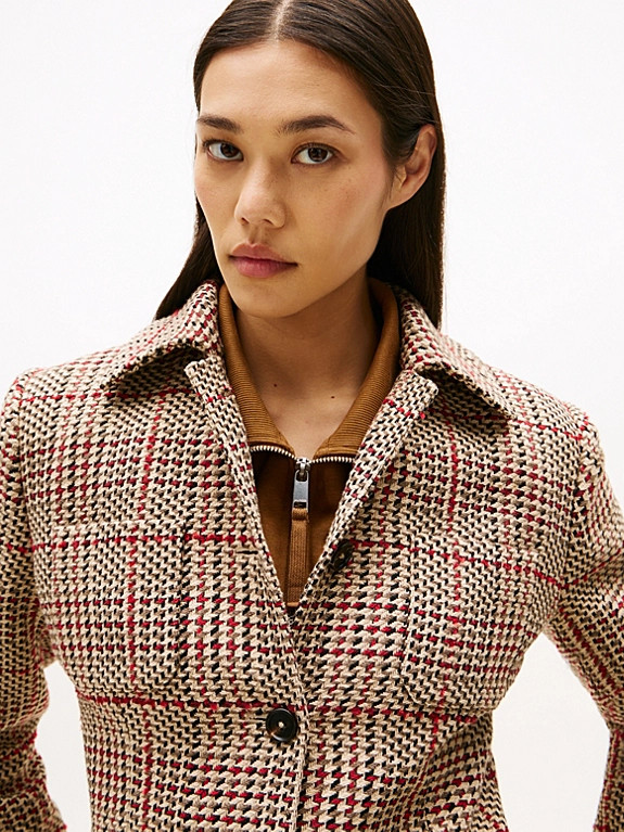 Regular Fit Tweed Single Breasted Blazer | Tommy Hilfiger UK