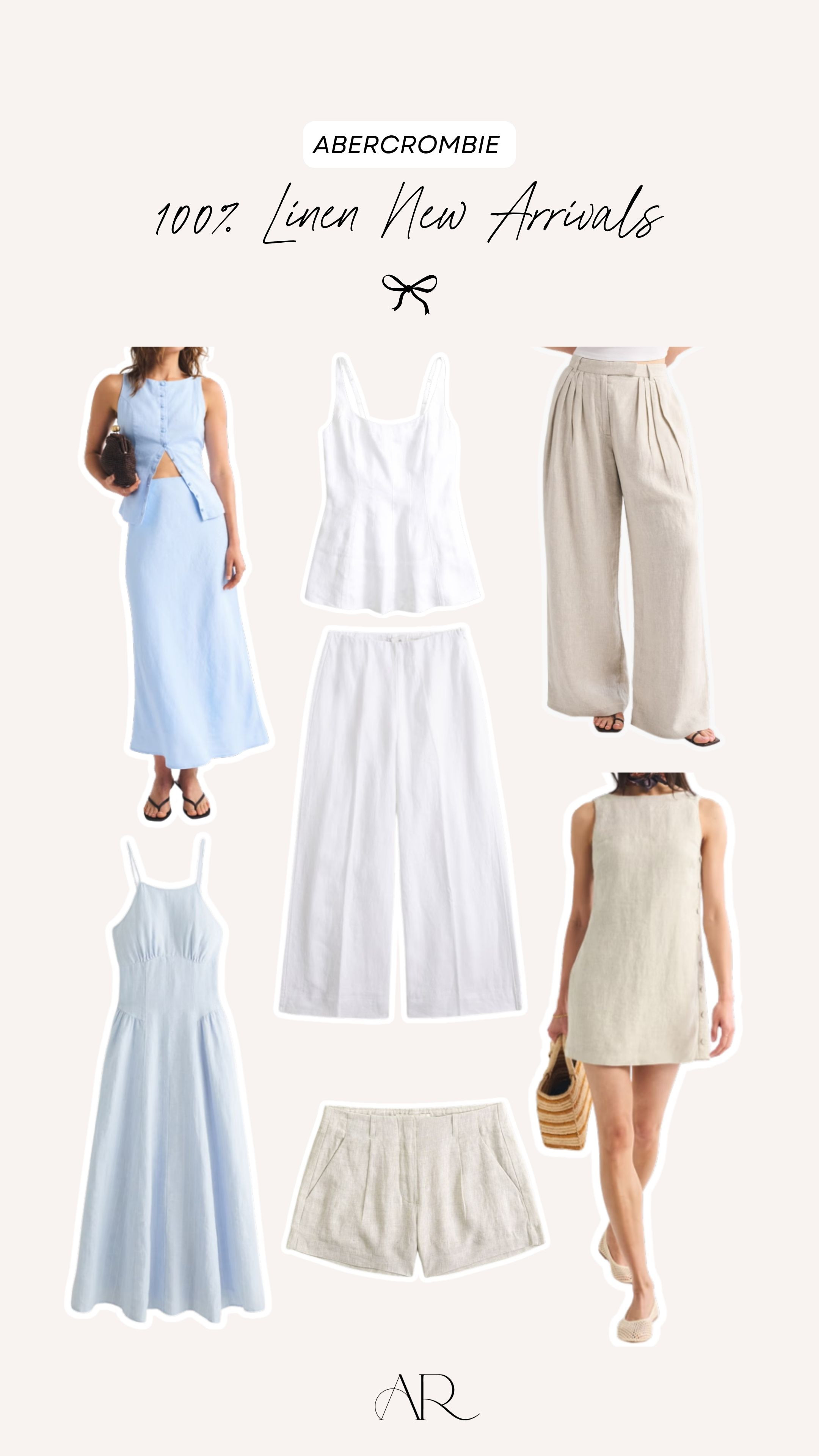 These new arrivals from Abercrombie are so chic! 100% linen pieces are essential to stay cool this summer. 

Summer fashion, midi dress, linen clothing, anti-pooch outfits 

 #LTKgrwm #LTKootd #LTKMidsize