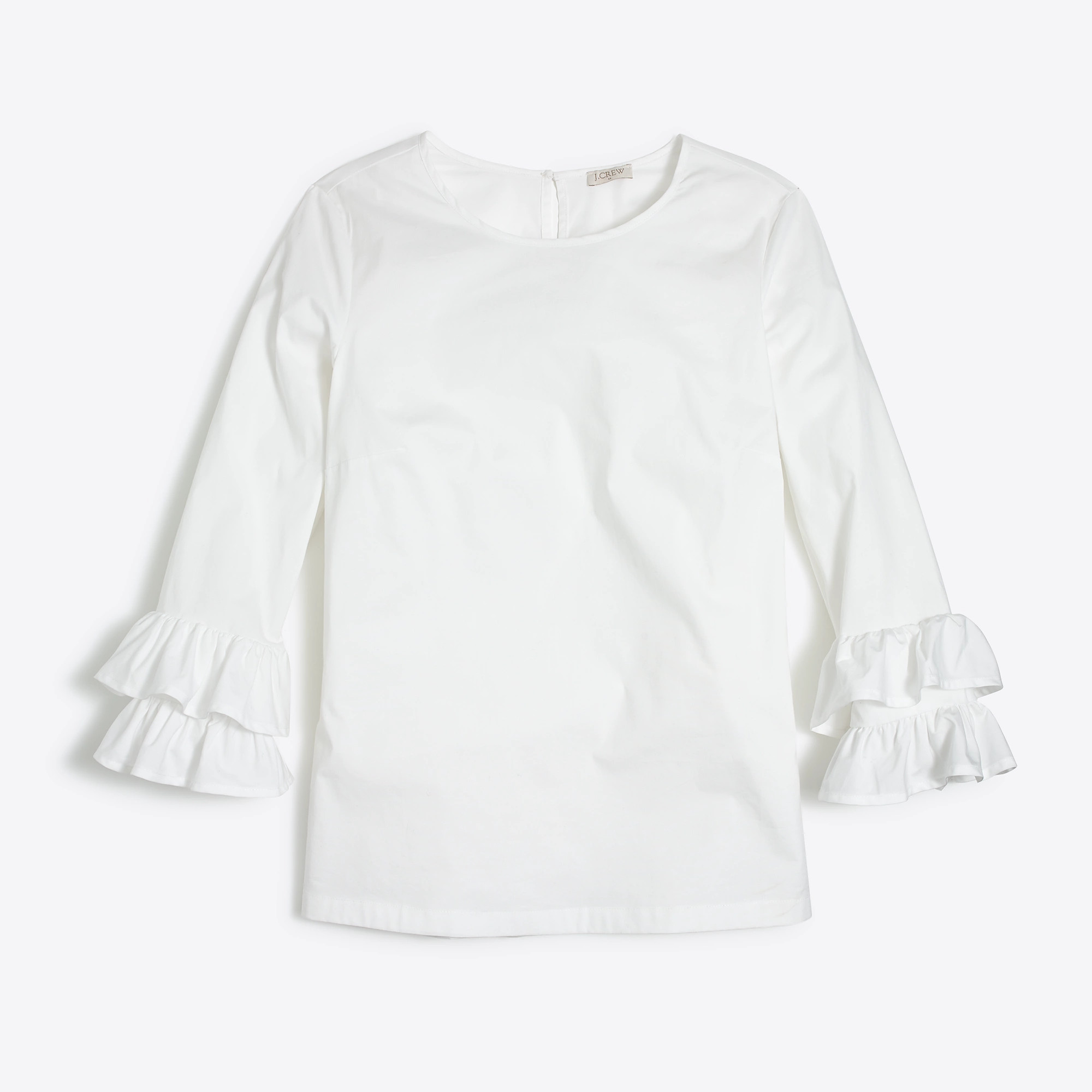 Double ruffle-sleeve top | J.Crew Factory
