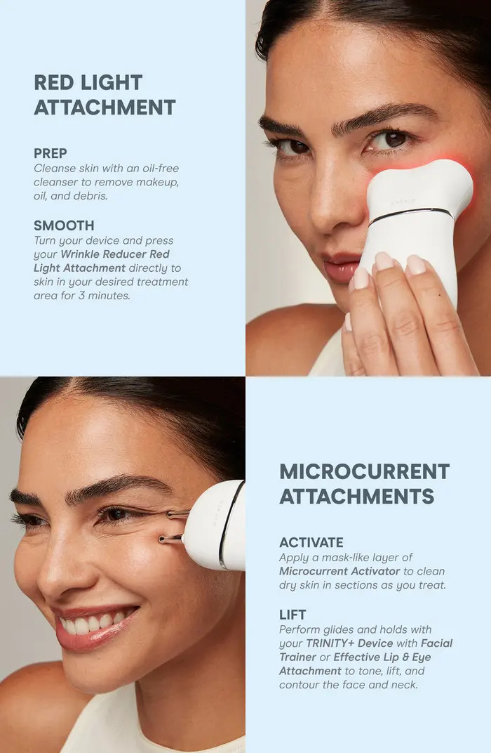 NuFACE® Trinity+ Complete Microcurrent & Red Light Facial Toning Device Set $785 Value | Nordstr... | Nordstrom
