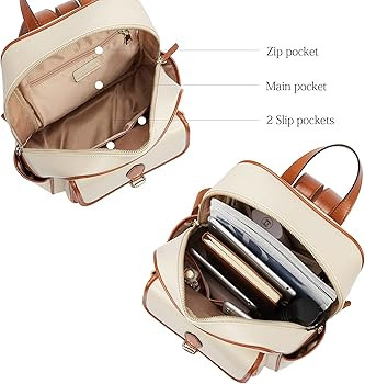 BOSTANTEN Backpack Purse for Women Genuine Leather Small Fashion Backpack | Amazon (US)