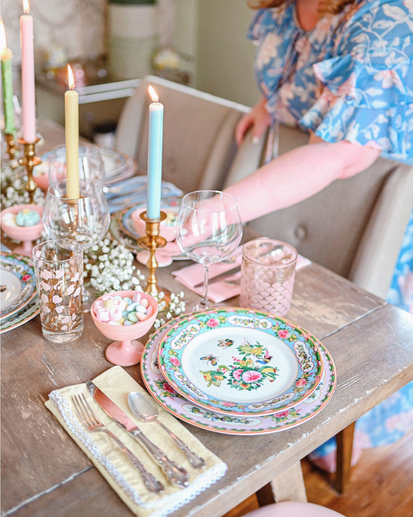 Williams Sonoma Famille Rose Dinnerware

A few years back, I was shopping at my local Williams Sonoma and spotted a dinnerware display featuring their whimsical Famille Rose collection. It was love at first sight! If you’ve been following my blog for awhile, then it’ll be no surprise to you why I love this colorful pastel collection. The platters and plates are painted in soft pinks, blues, and greens and adorned with sprawling flowers and colorful birds. This dinnerware collection looks straight of out the palace of Versailles, or at least from the set of Bridgerton.

The designs may be fanciful and delicate, but this collection is dishwasher and microwave safe for everyday use. And I do use mine everyday. I started my collection two years ago with a set of pink and green dinner plates. Last year I added the blue salad plates to my collection. And this year I’m eyeing the pasta bowls and canister set for our kitchen counter. This Williams Sonoma Famille Rose Dinnerware collection sets an especially beautiful spring table, but I use my plates year-round.

#LTKSeasonal #LTKHome #LTKSpringSale