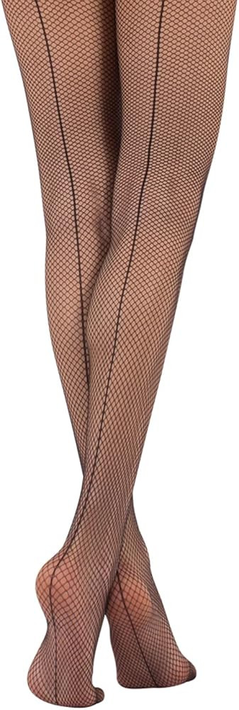 CALZITALY Fishnet Tights with Back Seam, Seamed Fishnet Pantyhose, Italian Hosiery | Amazon (US)