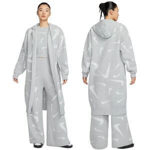 NWT Nike Sportswear Phoenix Cozy Boucle Knit Duster Cardigan Women's XS Gray | Poshmark