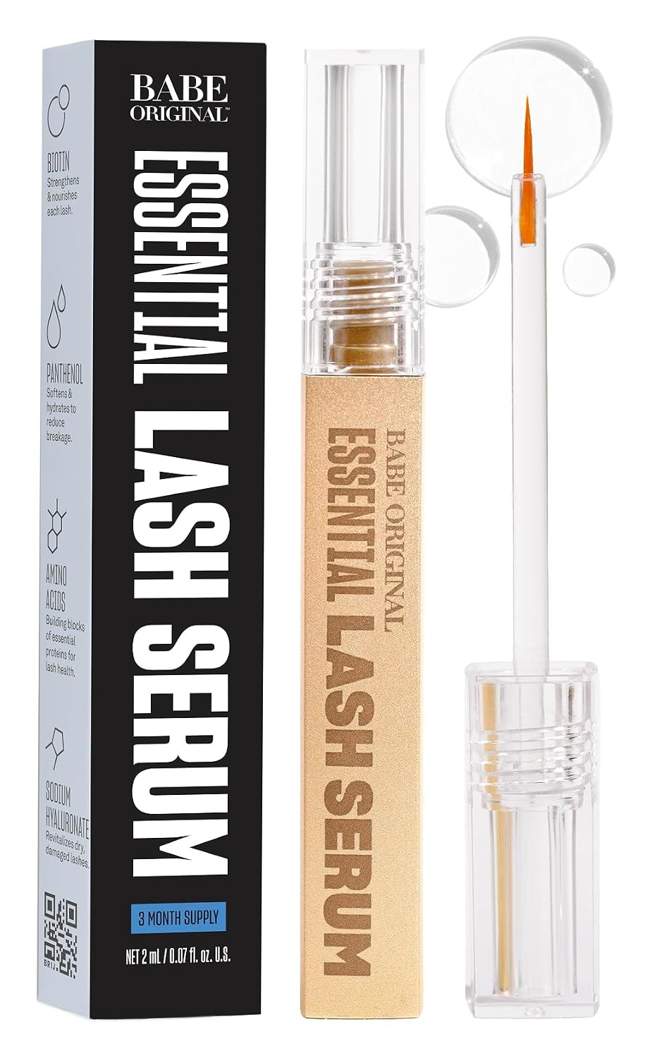 Babe Original Lash Serum - Fuller & Longer Looking Eyelashes, Advanced Lash Enhancing Treatment for Natural Lashes, Extensions & Eyebrows, Vegan & Cruelty-Free | Amazon (US)