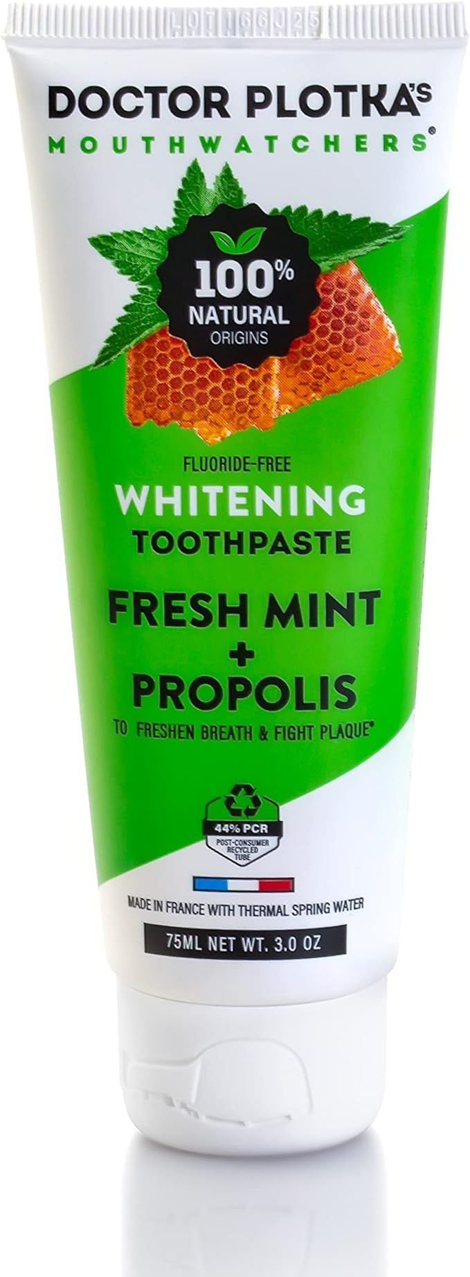 Dr Plotkas Natural Fluoride Free Whitening Toothpaste by Mouthwatchers | Organic Propolis and Fre... | Amazon (US)