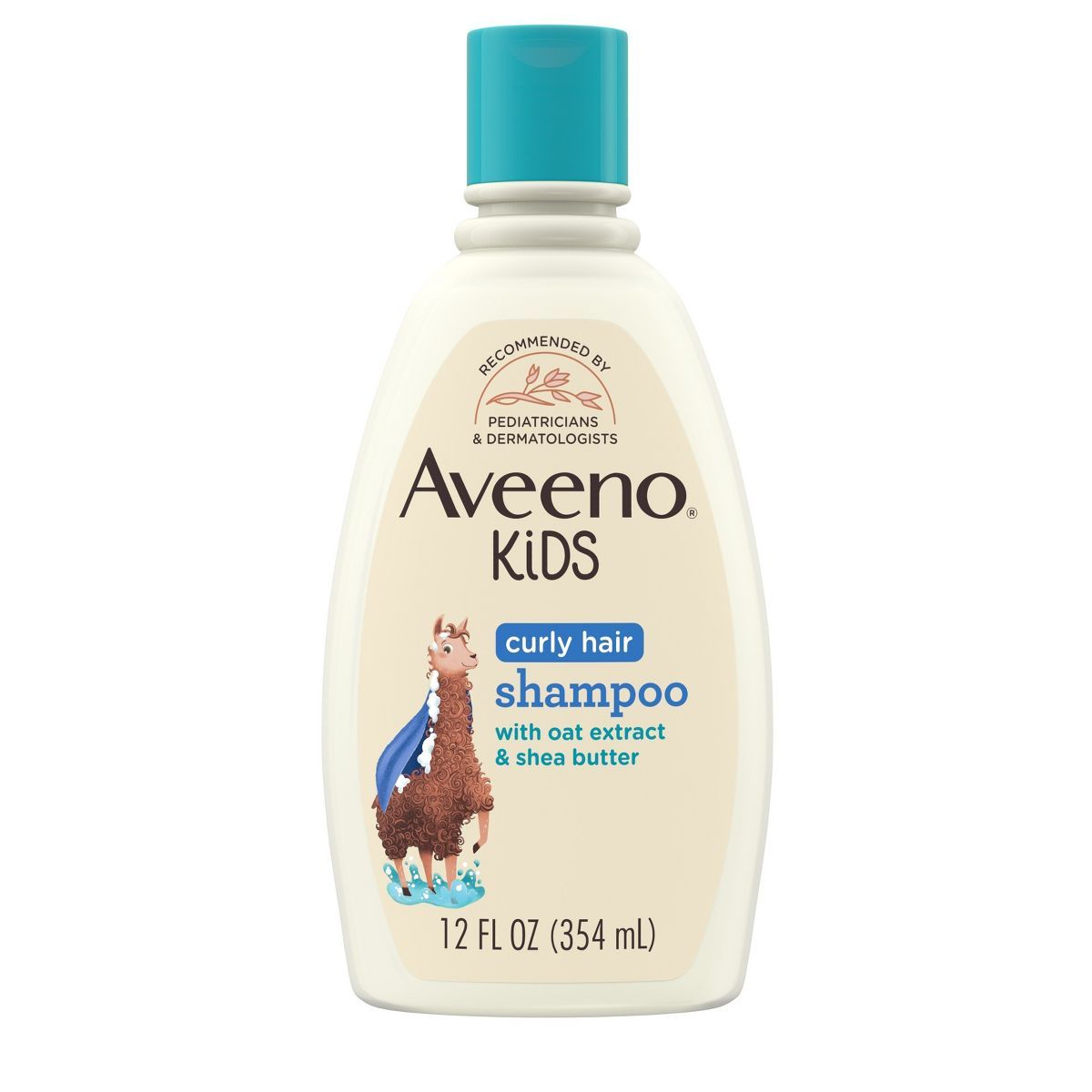Aveeno Kids Curly Hair Hydrating Shampoo, Oat Extract & Shea Butter - Gentle Scent - 12 fl oz | Target