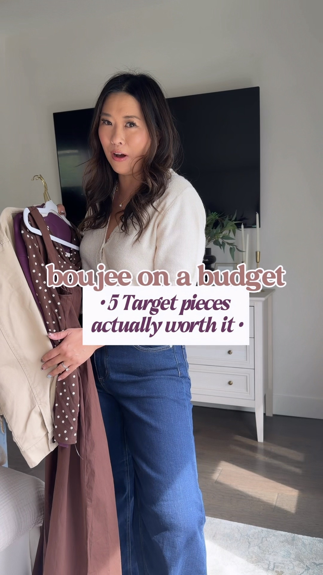 Target fall fashion boujee on a budget 

Bubble Hem Jacket: Medium
VNeck Cardigan: Small
Checkered Jacket: Small
Polka Dot Top: Small
Brown Dress: Small
Purple Sweatshirt: Medium
Sweatpants: Small

#LTKootd #LTKSeasonal #LTKOver40