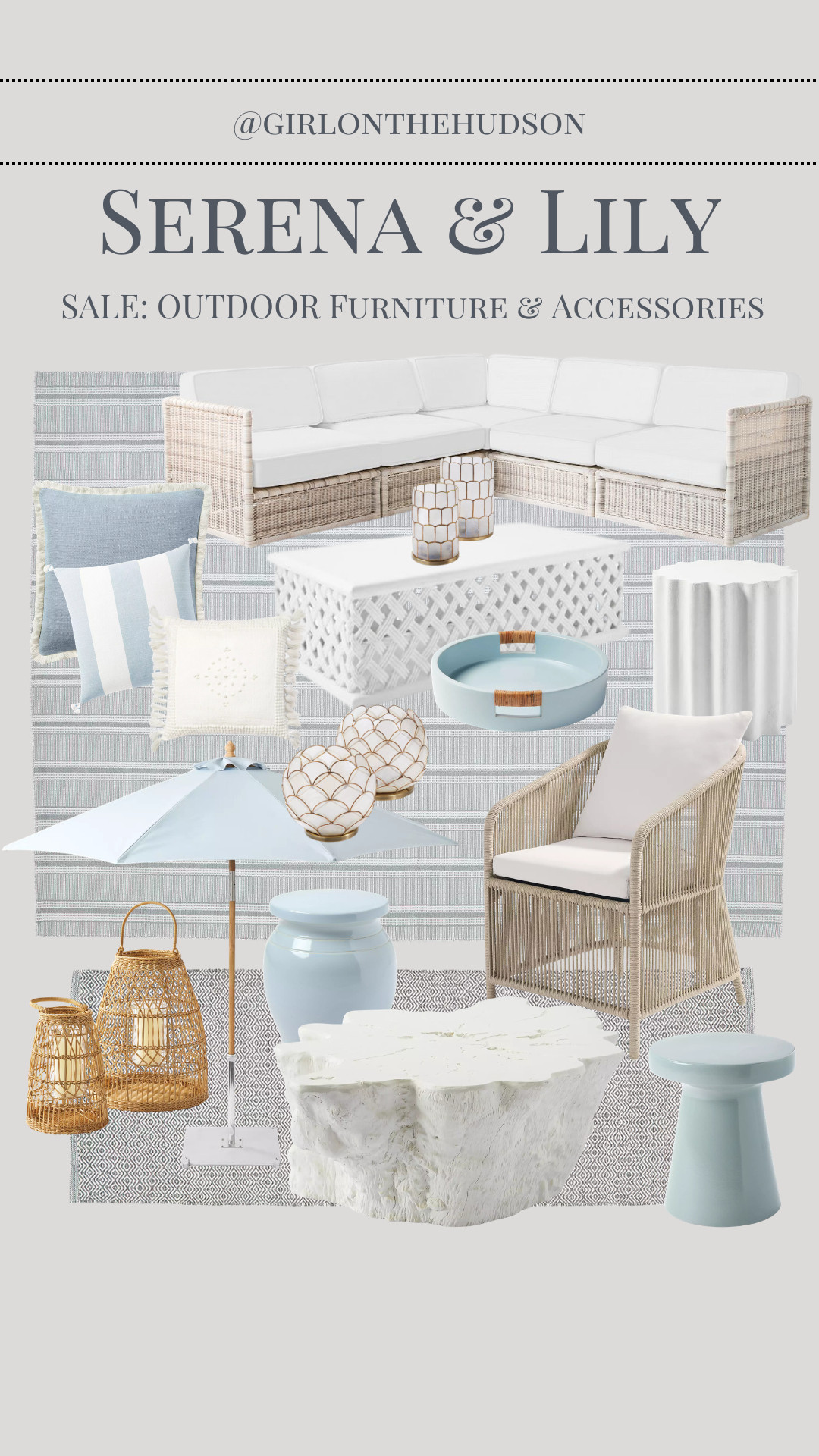 Serena & Lily outdoor furniture and accessories that we own and love ON SALE! Grab them now at discounted prices to enjoy all summer and for years to come. 

backyard inspo, backyard furniture, outdoor decor, umbrella, candles

#LTKSeasonal #LTKHome #LTKSaleAlert