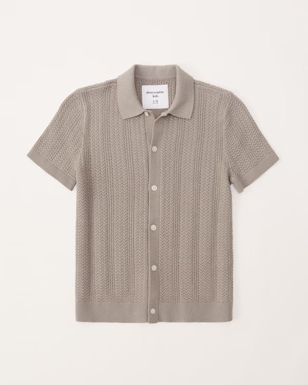 button-through sweater polo | Abercrombie & Fitch (US)
