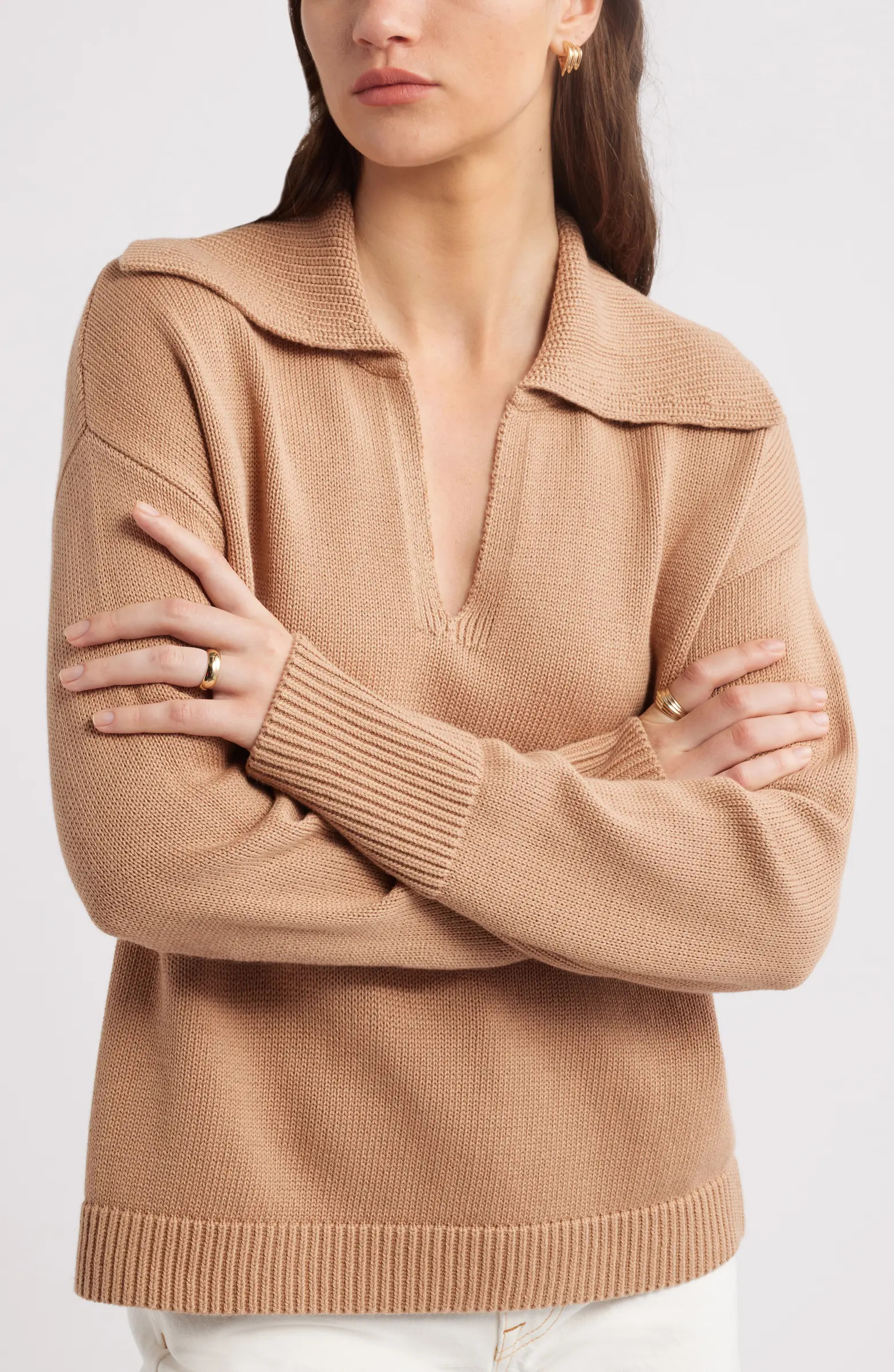 Stripe Cotton & Cashmere Sweater | Nordstrom