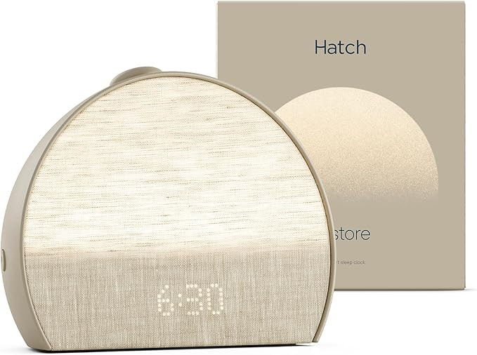 Hatch Restore 3 Sunrise Alarm Clock, Sound Machine, Smart Light (Putty) - White Noise, Screen-Fre... | Amazon (US)