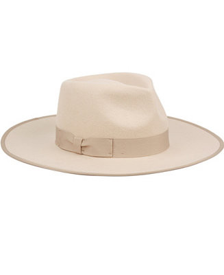 Women's Wide Brim Felt Rancher Fedora Hat | Macy's