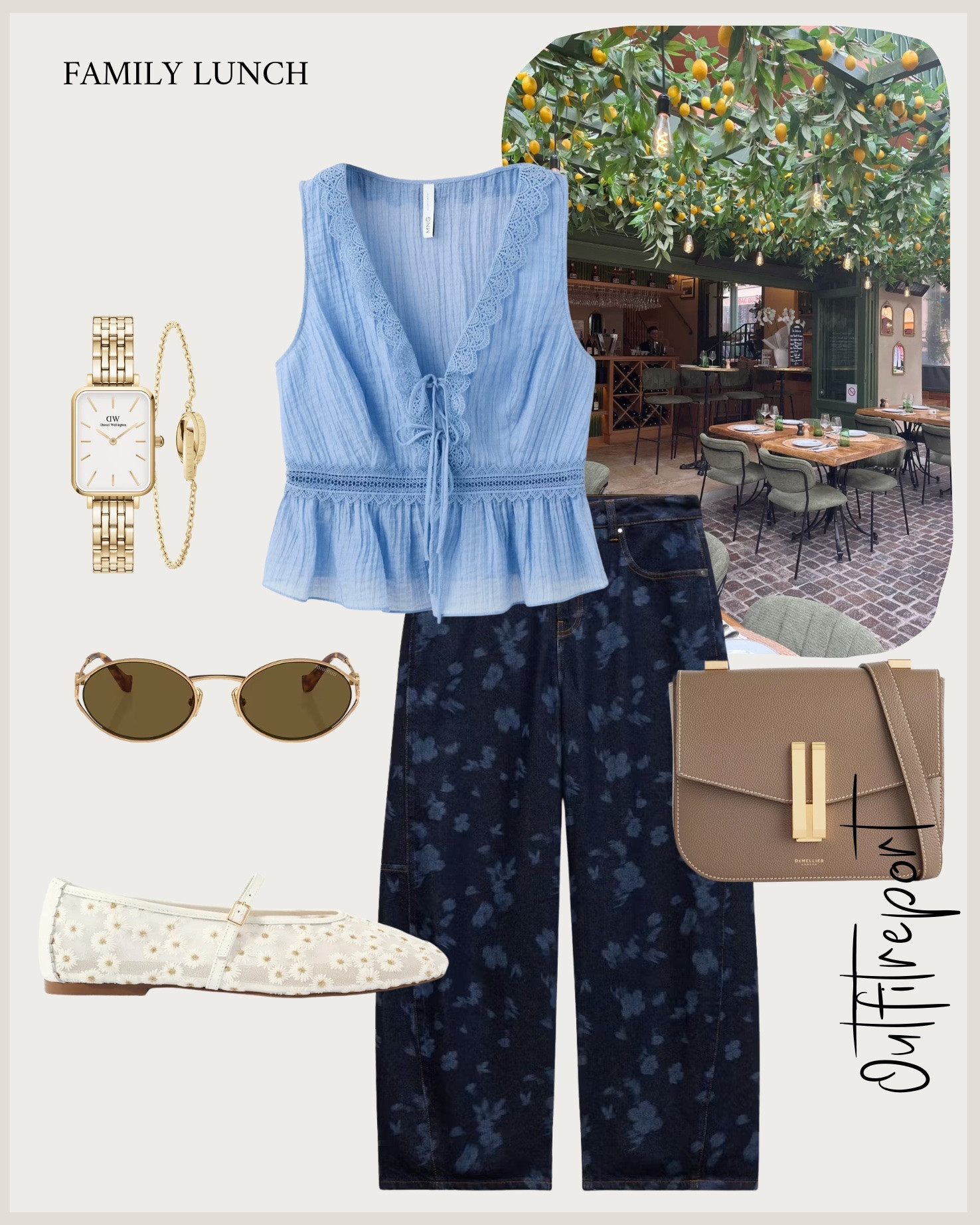 Blue top blue jeans summer spring outfit ballet flats 

#LTKspring #LTKstyletip #LTKsummer