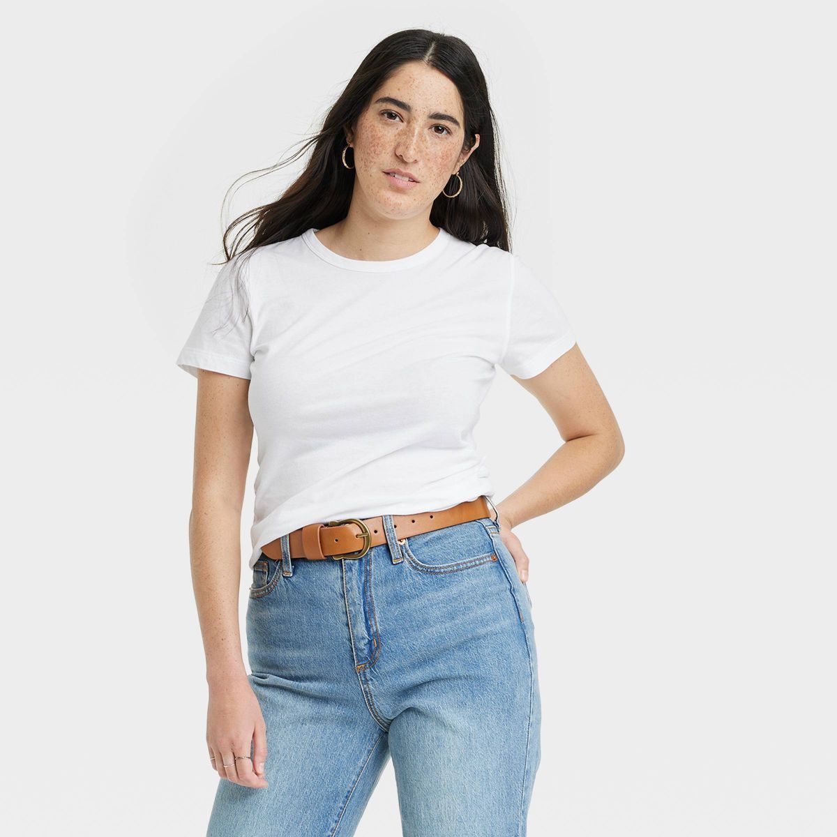 Women's Slim Fit Sensory Friendly Fitted Crew Short Sleeve T-Shirt - Universal Thread™ | Target