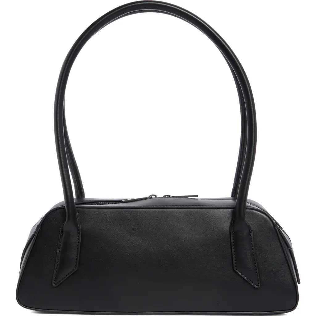 BCBG Faux Leather Shoulder Bag in Black at Nordstrom Rack | Nordstrom Rack