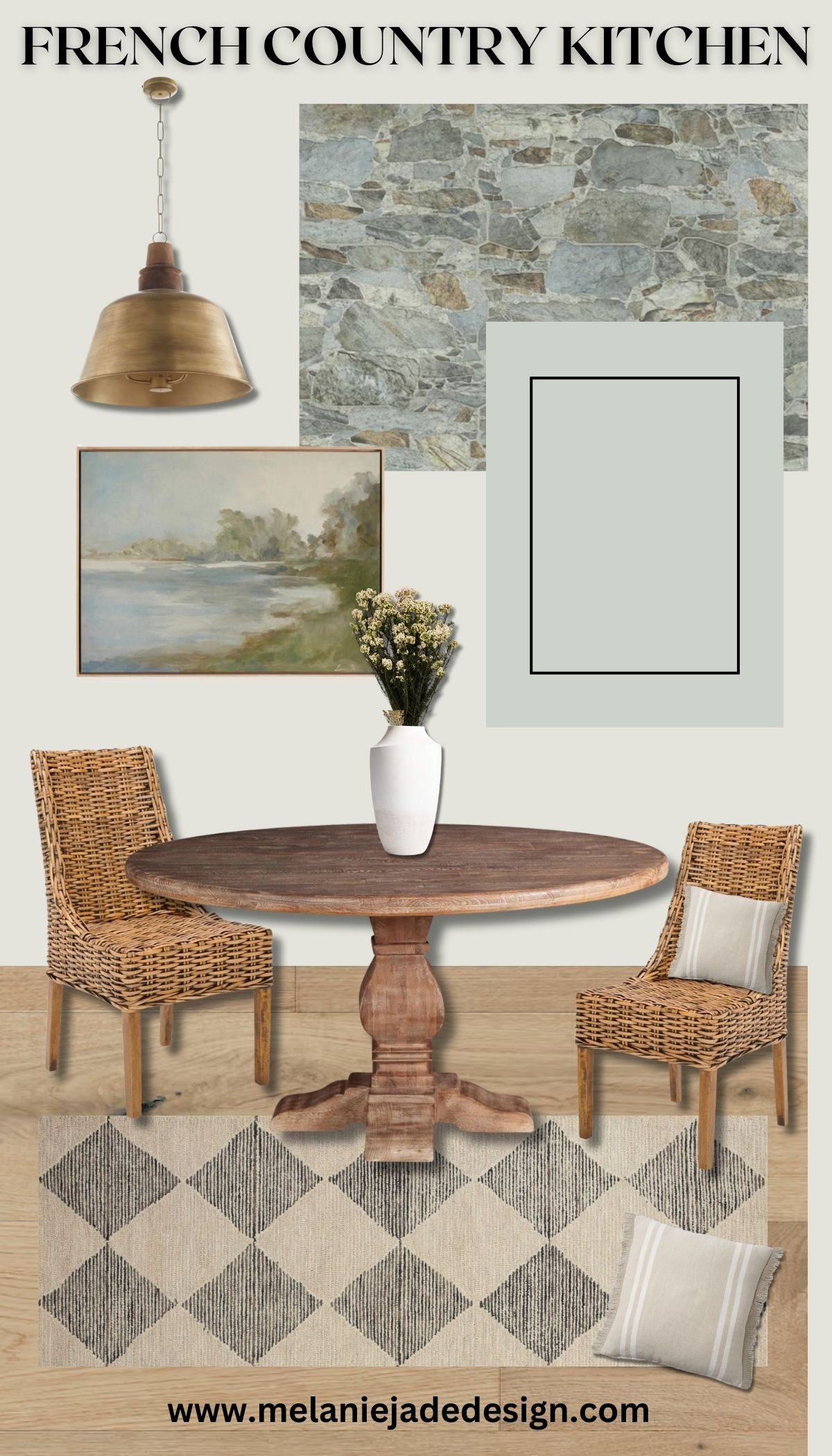 Get the French vibe in your kitchen with a neutral color palettes, lots of natural elements and wicker furniture  

 #LTKeurope #LTKhome #LTKstyletip