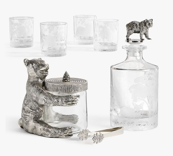 Fantastical Forest Ice Bucket & Tongs | Pottery Barn (US)