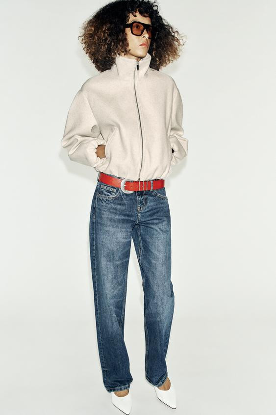 Zara - Soft Bomber Jacket - Beige - Xl - Woman | Zara US