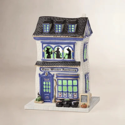 Lighted Apothecary Shop Halloween Figurine | Birch Lane