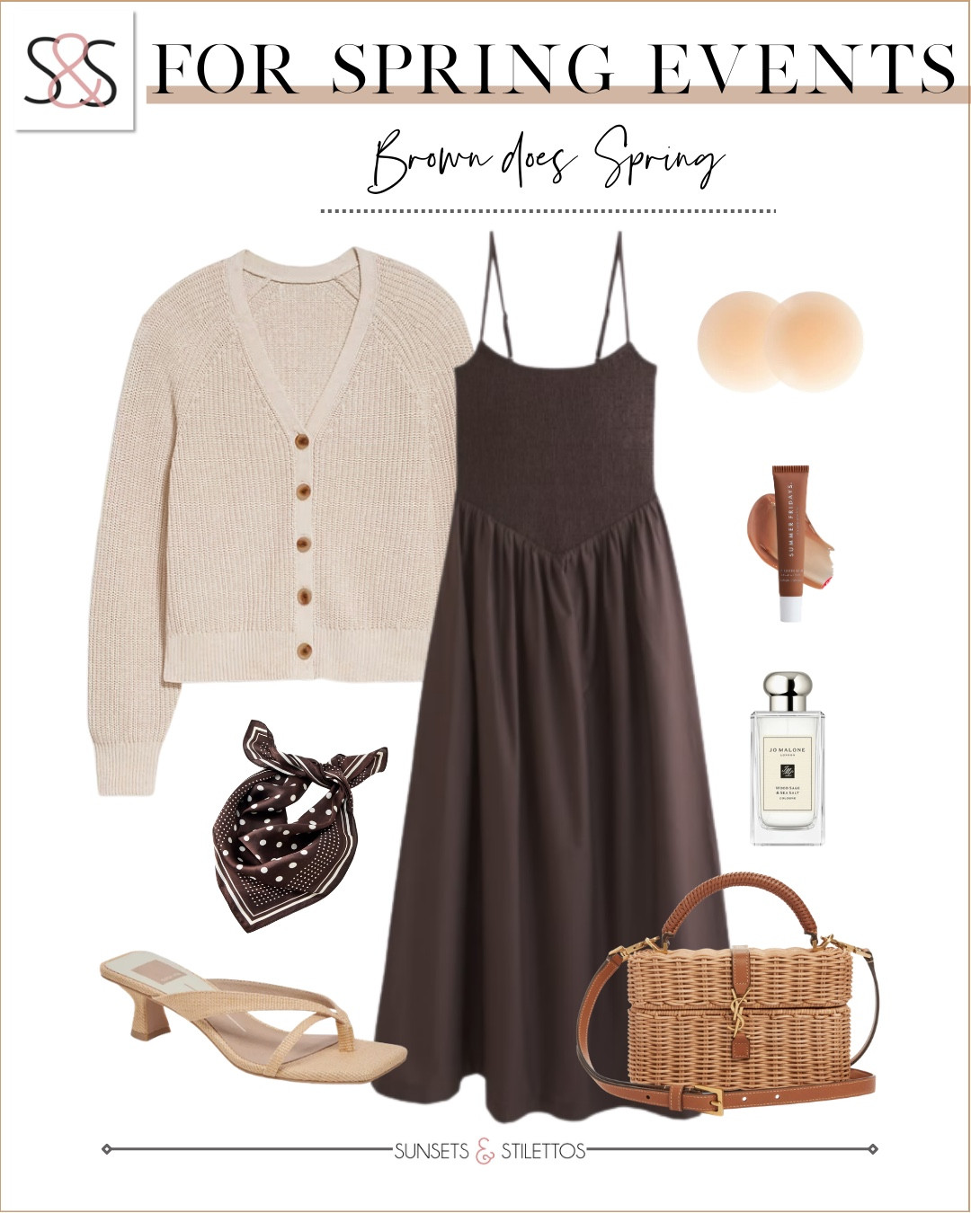 Brown is having such a moment this spring and it looks so good styled with soft neutrals. A simple dress with light layers and woven accessories makes the perfect outfit for spring events.

spring event outfit ideas, brown dress outfit women, spring wedding guest outfit women, neutral spring outfits, brown outfit ideas women, brunch outfit spring women, garden party outfit ideas, spring dress outfit women

#LTKOver40 #LTKWedding #LTKWorkwear