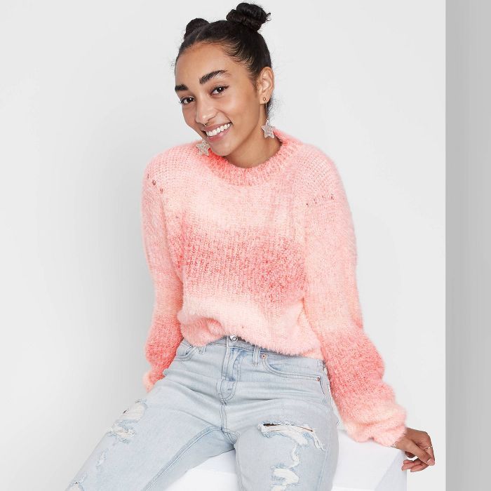 Women's Spacedye Crewneck Pullover Sweater - Wild Fable™ | Target