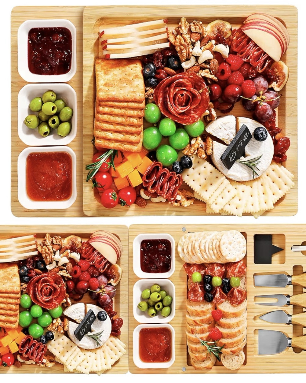 Charcuterie Boards Set - 3 in 1 Magnetic Extra Large Cheese Board with 3 Bowls. Was $40 now $20 with code “64BCX32G” at checkout. 

#LTKHome #LTKfoodie #LTKGiftGuide