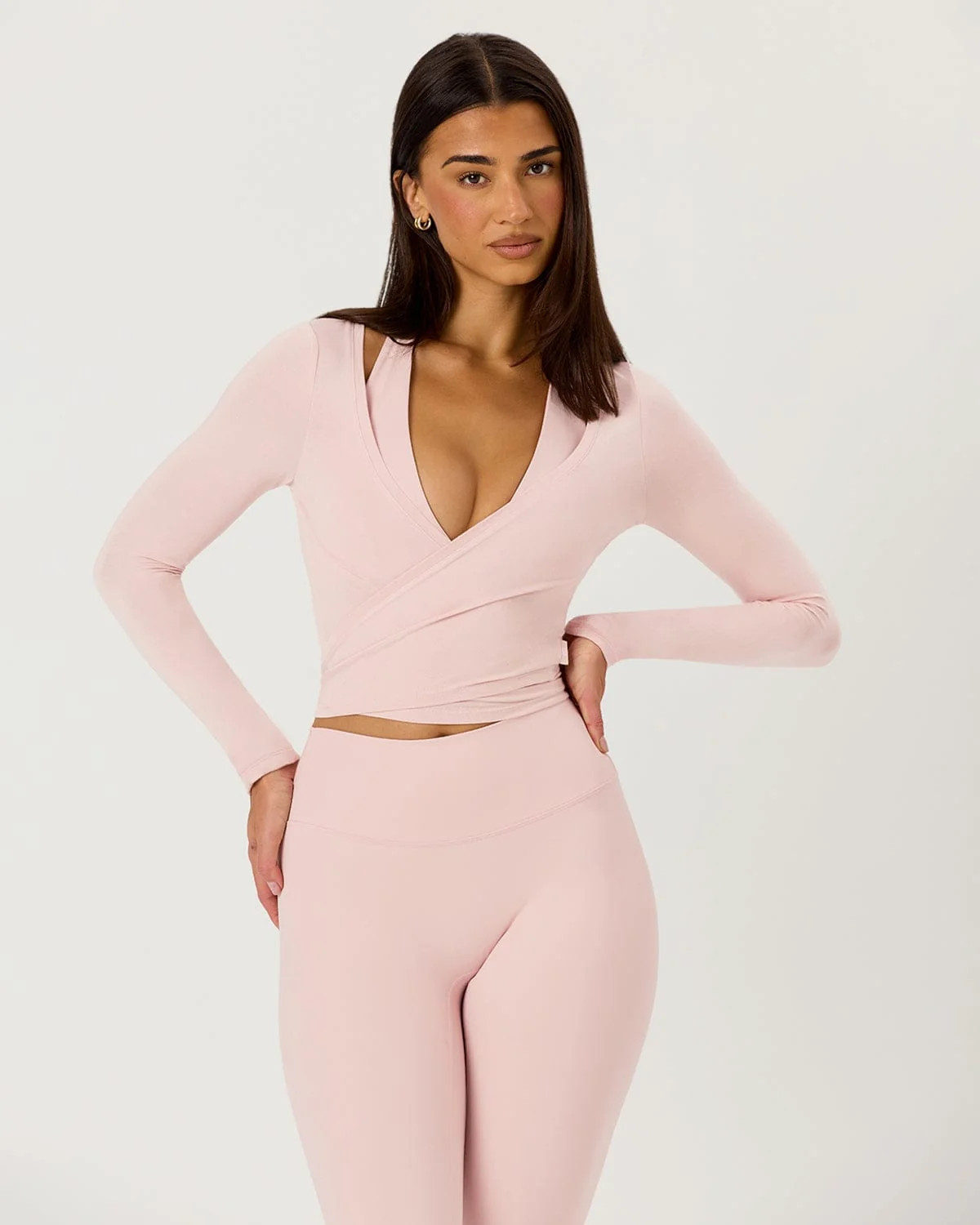 Ballet Wrap Top | Blush | Crop Shop Boutique AU