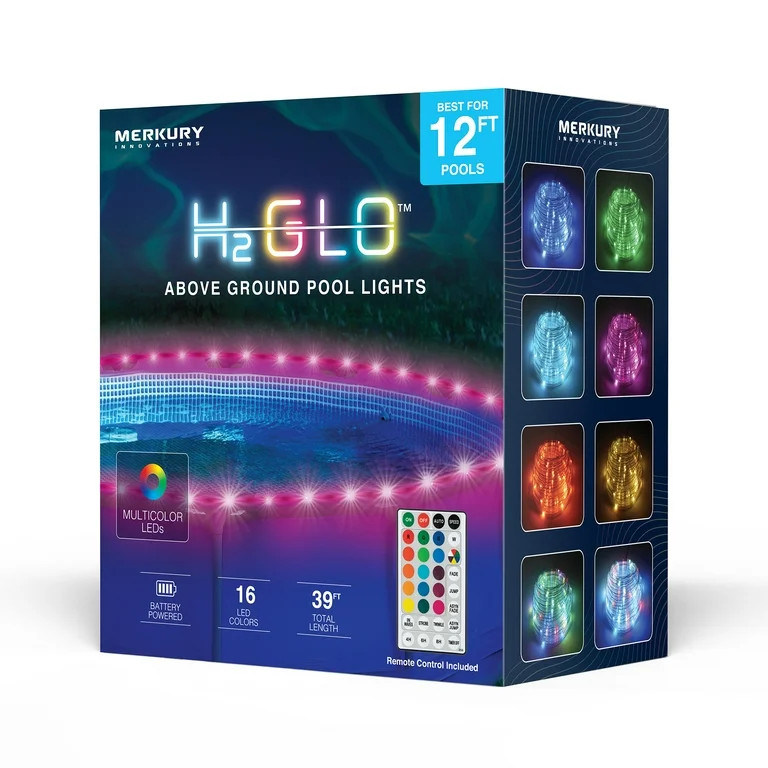 Merkury Innovations 39ft RGB Waterproof Rope Light with Remote Control - Color Changing LED Strip... | Walmart (US)