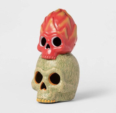 Hide and eek dragon fruit & cantalope skulls Halloween Decor New | eBay US