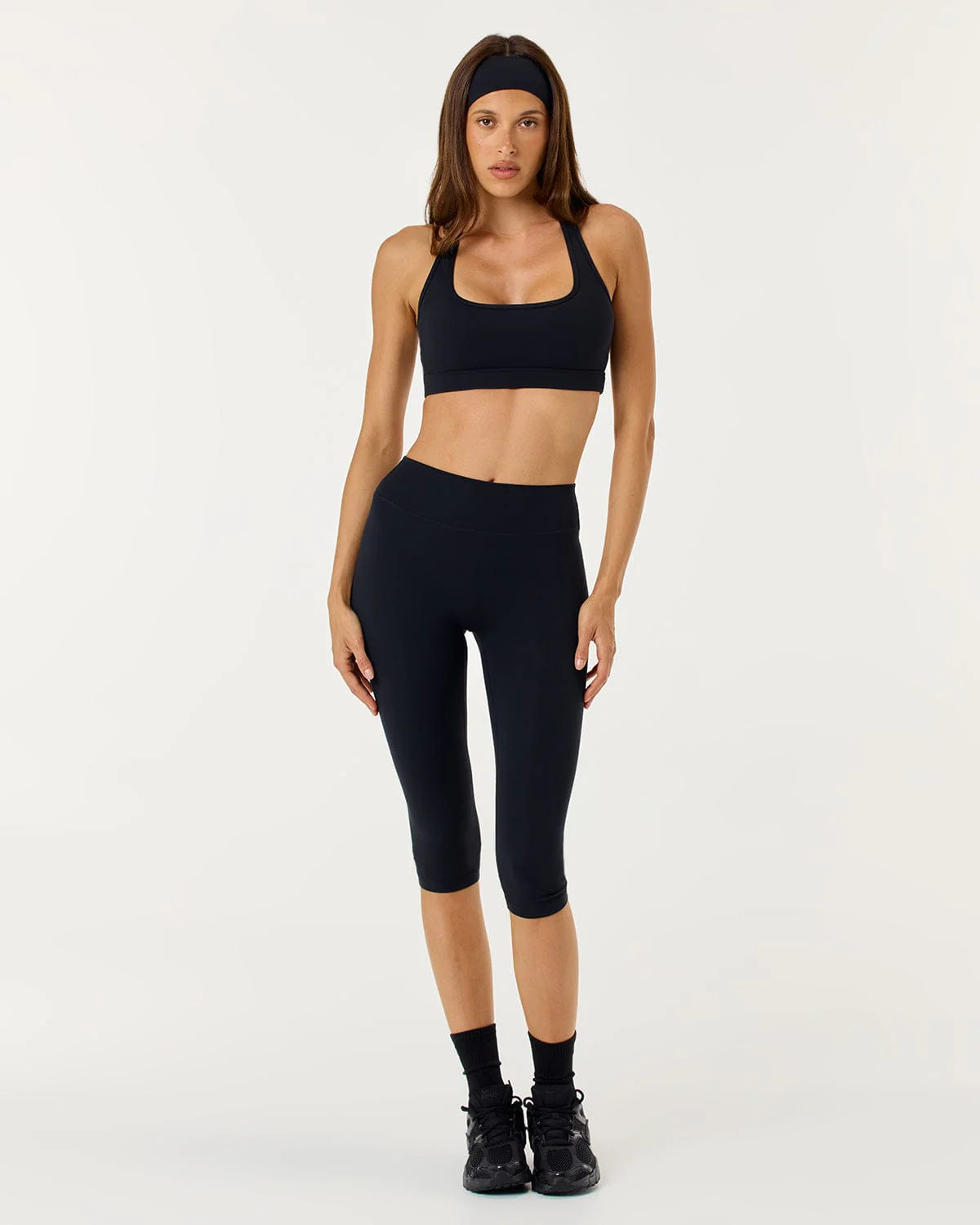 Form Invisible Scrunch Capri Leggings | Black | Crop Shop Boutique US