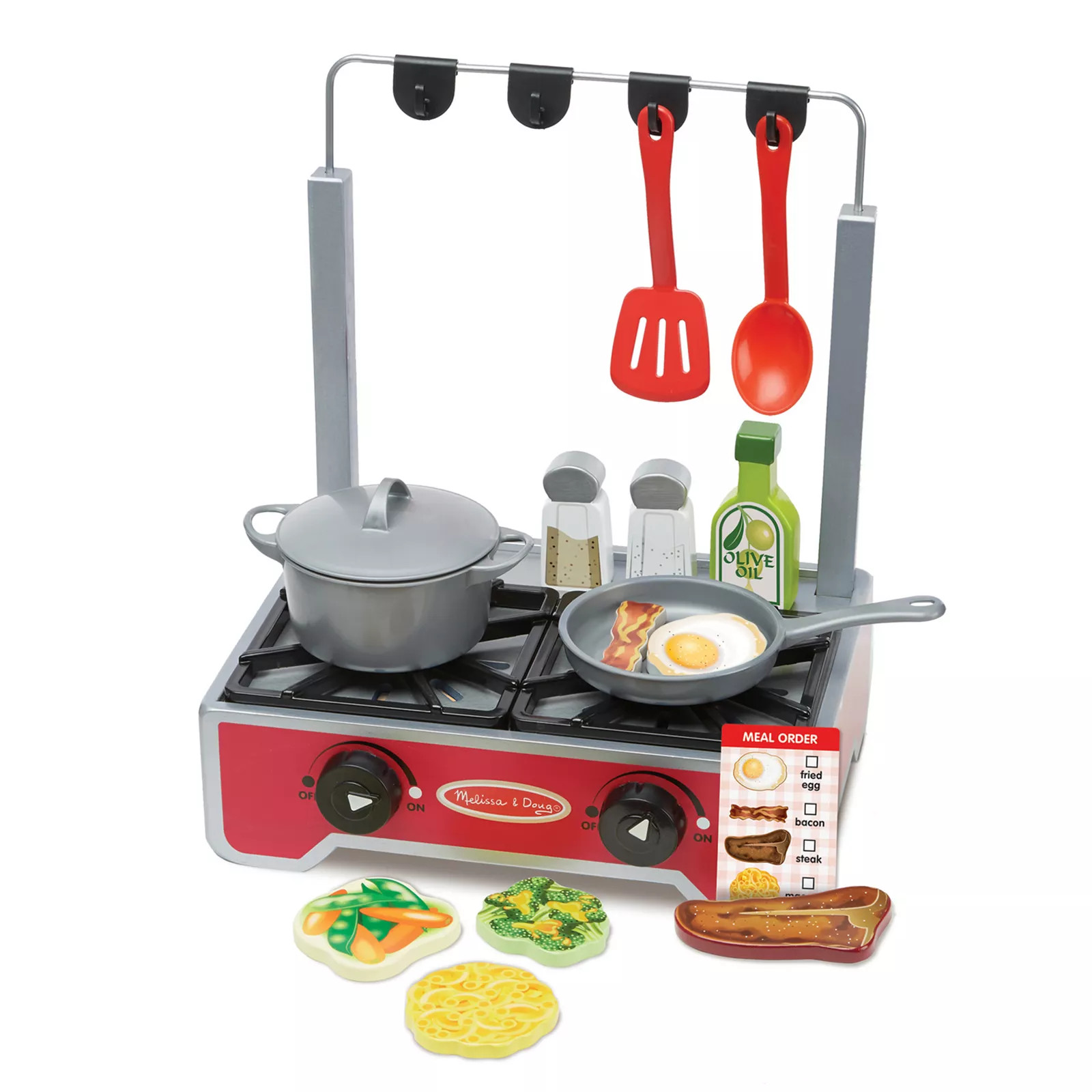 Melissa & Doug 17-pc. Deluxe Wooden Cooktop Set, Multicolor | Kohl's