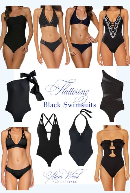 Flattering black one piece swimsuits and bikinis just in time for Spring Break

#LTKtravel #LTKSeasonal #LTKswim