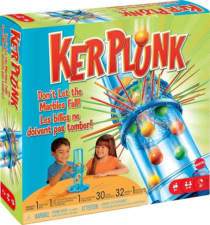 Mattel Games Kerplunk Kids Game, Family Game for Kids & Adults with Simple Rules, Don'T Let the M... | Amazon (US)